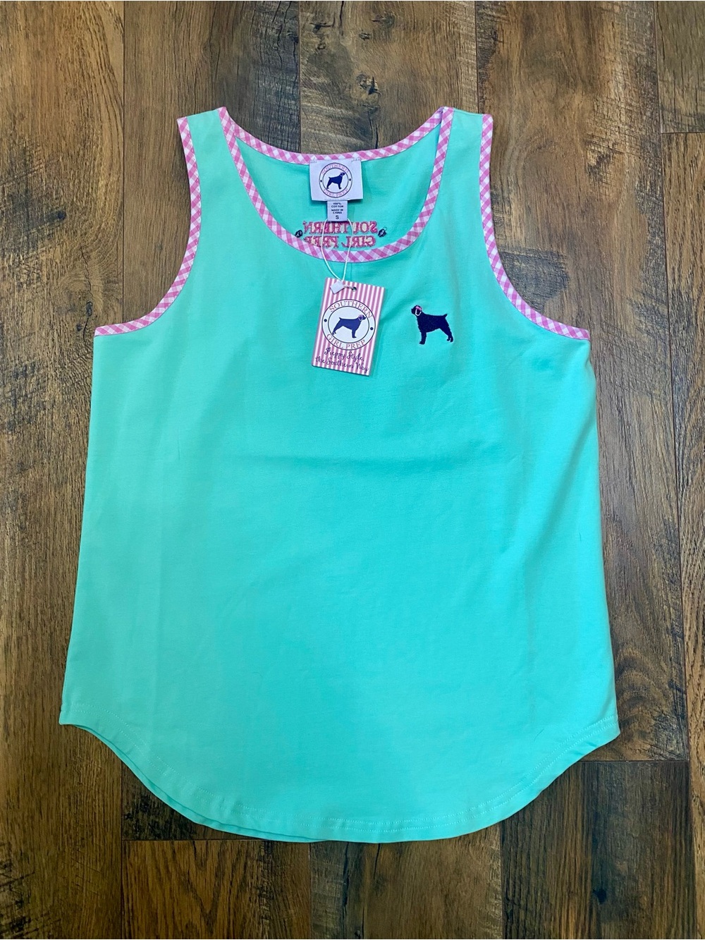 NWT Southern Girl Prep Women's Razor Back Tank Top Size Small